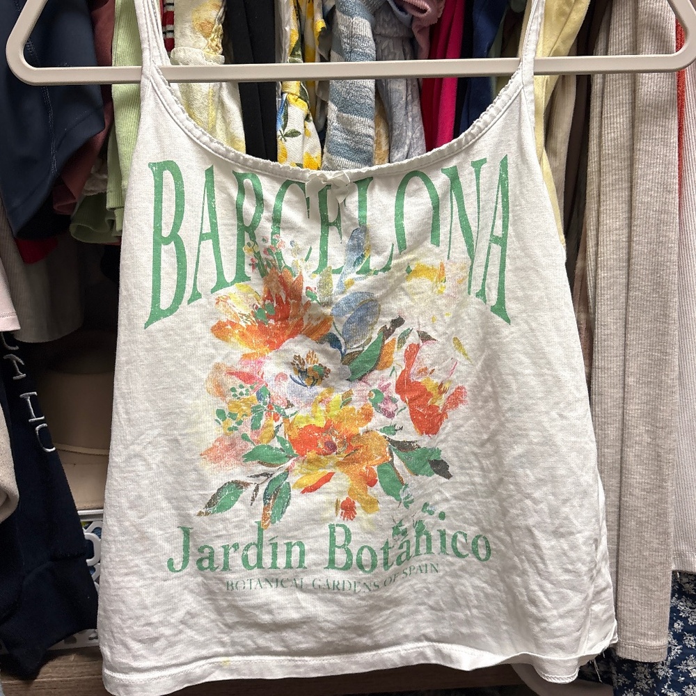 Barcelona Jardin Botanico Graphic Tank Top